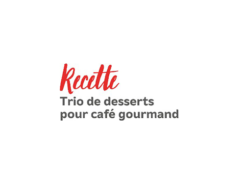 Recette trio de desserts pour café gourmand 3